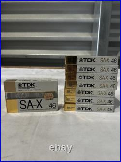TDK SA-X 46 vintage audio cassette blank tape sealed (Lot Of 8)