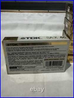 TDK SA-X 46 vintage audio cassette blank tape sealed (Lot Of 8)
