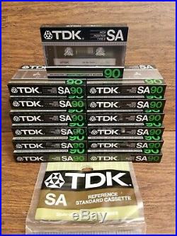 TDK SA90 Type II High Position Audio Cassette Tapes 1982 1984 Lot of 16 New VTG