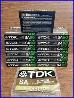 TDK SA90 Type II High Position Audio Cassette Tapes 1982 1984 Lot of 16 New VTG