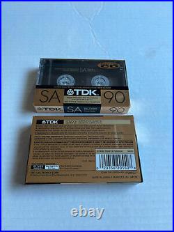 TDK Vintage Cassettes 15 Tapes And Case, New Old Stock AD90, SD90, SA90, SA100