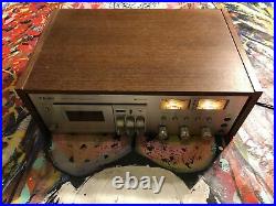 TEAC A-480 Stereo Cassette Deck Vintage Player Recorder Powers On FOR PARTS