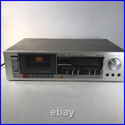 TEAC V-44C Cassette Deck Vintage Player Recorder, Silverface Tested/Works