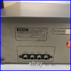 TEAC V-44C Cassette Deck Vintage Player Recorder, Silverface Tested/Works