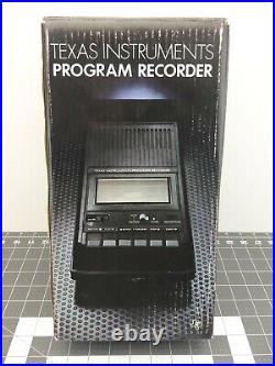 TI Texas Instruments Program Recorder Model PHP2700 Vintage Black Cassette NEW