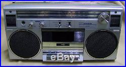 TOSHIBA RT-120S Vintage AM-FM Stereo Radio Cassette Player Recorder BOOMBOX