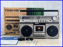 TOSHIBA RT-7770S Boombox Radio Cassette Serviced Working Vintage Japan With Box