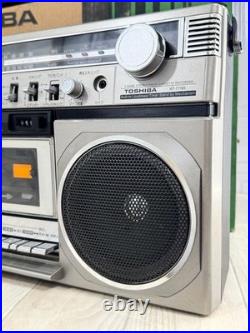 TOSHIBA RT-7770S Boombox Radio Cassette Serviced Working Vintage Japan With Box