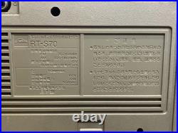 TOSHIBA RT-S70 Rare Vintage BoomBox Stereo radio cassette recorder 100V as is TOSHIBA RT-S70 Rare Vintage BoomBox Stereo radio cassette recorder 100V as is