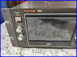 Tascam 122 Cassette Recorder/Reproducer Player Rack Mountable Audiophile VTG