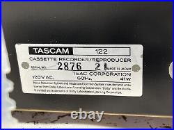 Tascam 122 Cassette Recorder/Reproducer Player Rack Mountable Audiophile VTG