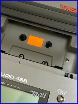 Tascam 488 Portastudio Analog Cassette 8 Track Vintage Recorder Mixer Preamp
