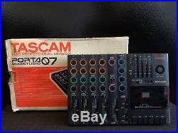 Tascam Porta 07 Vintage 4 Track Cassette Tape Recorder Multitrack Mixer 1987