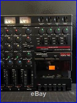 Tascam Porta Two 2 Vintage 6 Track Cassette Tape Recorder Multitrack Mixer 1986