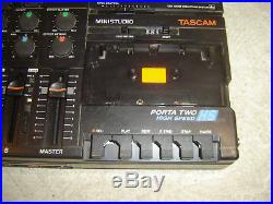 Tascam Porta Two HS, Ministudio, 6 Ch 4 Track Cassette Recorder, Vintage, Repair