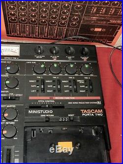 Tascam Porta Two Vintage 6Ch, 4 Track Cassette Tape Recorder Multitrack