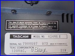 Tascam Portastudio 424 MKII MK2 4-Track Cassette Tape Deck Recorder Vintage
