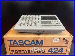 Tascam Portastudio 424 Vintage 8 Track Cassette Tape Recorder Multitrack Mixer