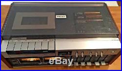 Teac A-450 Dolby Cassette Deck Play And Record With Cover & Tapes Vintage Audio