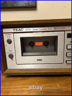 Teac A-770 Vintage Stereo Cassette Deck Recorder