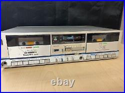 Technics RS-M222 Dual Cassette Tape Deck Player/Recorder Vintage Tested