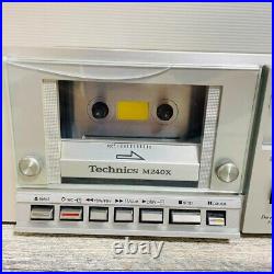 Technics RS-M240X DBX Cassette Tape AC100V Silver Player Recorder Vintage F/S