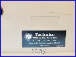 Technics Rs-m222 Stereo Dual Cassette Tape Deck Player Recorder Vintage