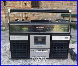 Tecsonic TCR-6500S vintage 1980 rare collectible boombox, cassette recorder