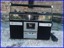 Tecsonic TCR-6500S vintage 1980 rare collectible boombox, cassette recorder