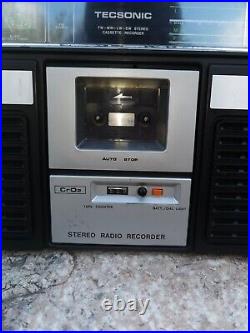 Tecsonic TCR-6500S vintage 1980 rare collectible boombox, cassette recorder