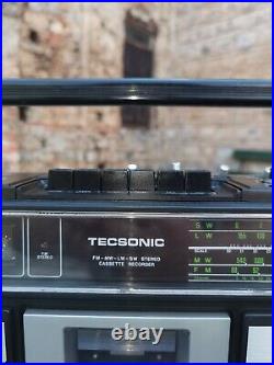 Tecsonic TCR-6500S vintage 1980 rare collectible boombox, cassette recorder