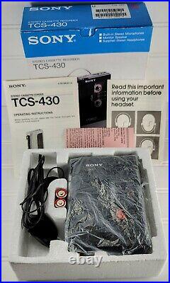 Tested Working VTG Sony WALKMAN TCS-430 Stereo Cassette Tape Player Recorder