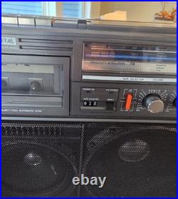 The Vintage Magnavox D8443 Power Player Stereo Cassette Recorder is a classic