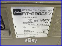 Toshiba RT-9990SM + bonus Super Rare Vintage Cassette Recorder Boombox 80s. Japan