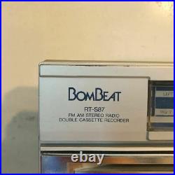 Toshiba RT-S87 Bom Beat Boom Box Stereo Radio Cassette Recorder Vintage