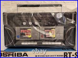 Toshiba RT-SW2 Stereo Radio Cassette Recorder Vintage Boombox NEW in Open Box