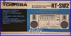 Toshiba RT-SW2 Stereo Radio Cassette Recorder Vintage Boombox NEW in Open Box