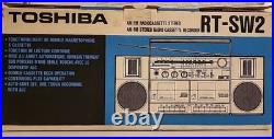Toshiba RT-SW2 Stereo Radio Cassette Recorder Vintage Boombox NEW in Open Box