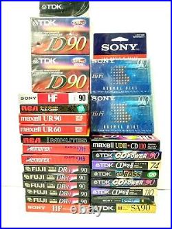 Ultimate Collection Of Vintage Blank Sealed Audio Cassette Tapes Lot Of 100