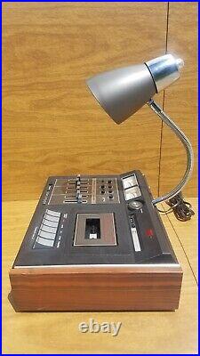 Unique Desk Lamp Cassette Recorder Vintage Upcycled Dokorder MK-550 Gooseneck