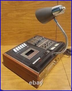 Unique Desk Lamp Cassette Recorder Vintage Upcycled Dokorder MK-550 Gooseneck