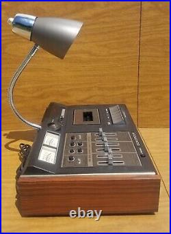 Unique Desk Lamp Cassette Recorder Vintage Upcycled Dokorder MK-550 Gooseneck