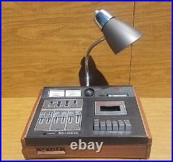 Unique Desk Lamp Cassette Recorder Vintage Upcycled Dokorder MK-550 Gooseneck