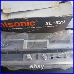 Unisonic XL- 929 Portable Television TV Radio Cassette Recorder Deck Vintage TV Unisonic XL- 929 Portable Television TV Radio Cassette Recorder Deck Vintage TV