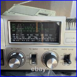 Unisonic XL- 929 Portable Television TV Radio Cassette Recorder Deck Vintage TV Unisonic XL- 929 Portable Television TV Radio Cassette Recorder Deck Vintage TV