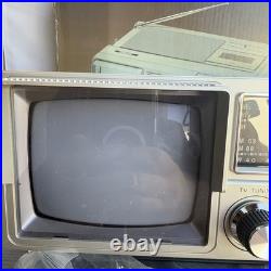 Unisonic XL- 929 Portable Television TV Radio Cassette Recorder Deck Vintage TV Unisonic XL- 929 Portable Television TV Radio Cassette Recorder Deck Vintage TV