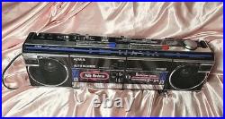 VERY RARE Vintage AIWA CS-W660 Stereo Dual Cassette Recorder Boombox Tested READ