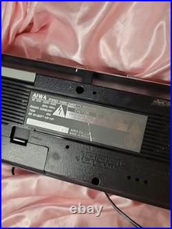 VERY RARE Vintage AIWA CS-W660 Stereo Dual Cassette Recorder Boombox Tested READ
