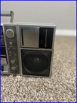 VINTAGE 1980's Sanyo M9835K Stereo Radio Cassette Recorder Boombox (READ)