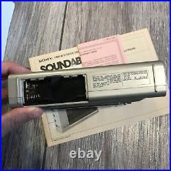 VINTAGE 1984 SONY WA-33 AM/FM RADIO CASSETTE RECORDER PLAYER With ORIGINAL BOX